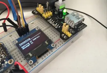 OLED display for rain sensor