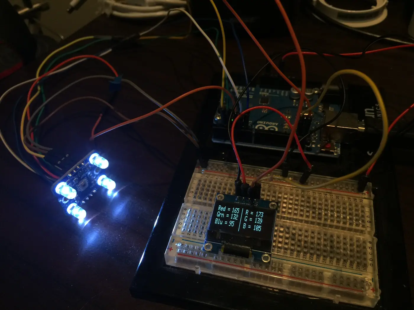 Arduino color sensor