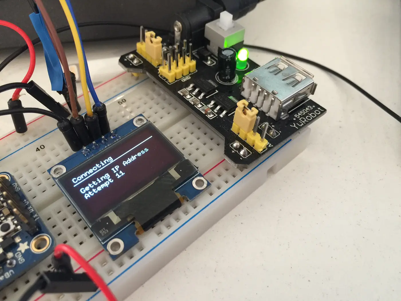 OLED display for rain sensor