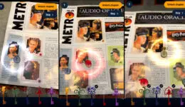 Audible AR Metro Newspaper