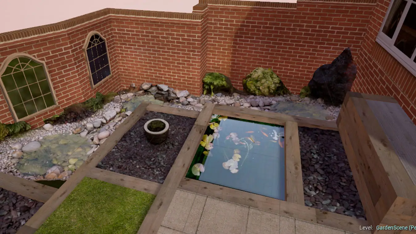 3D garden virtual environment