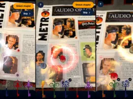 Audible AR Metro Newspaper